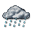 schwacher Regen